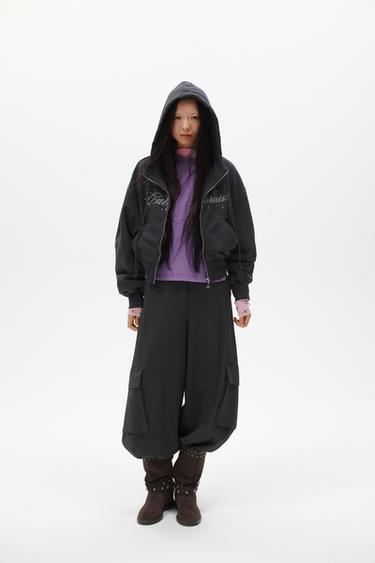 ZW COLLECTION カーゴパンツダークグレーZaraのZW COLLECTION カーゴパンツ - ダークグレー 