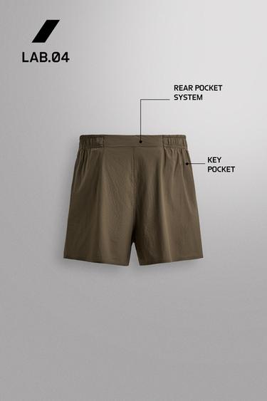 SHORT DE RUNNING LÉGER 3" - Vert moyen de Zara - Image 6