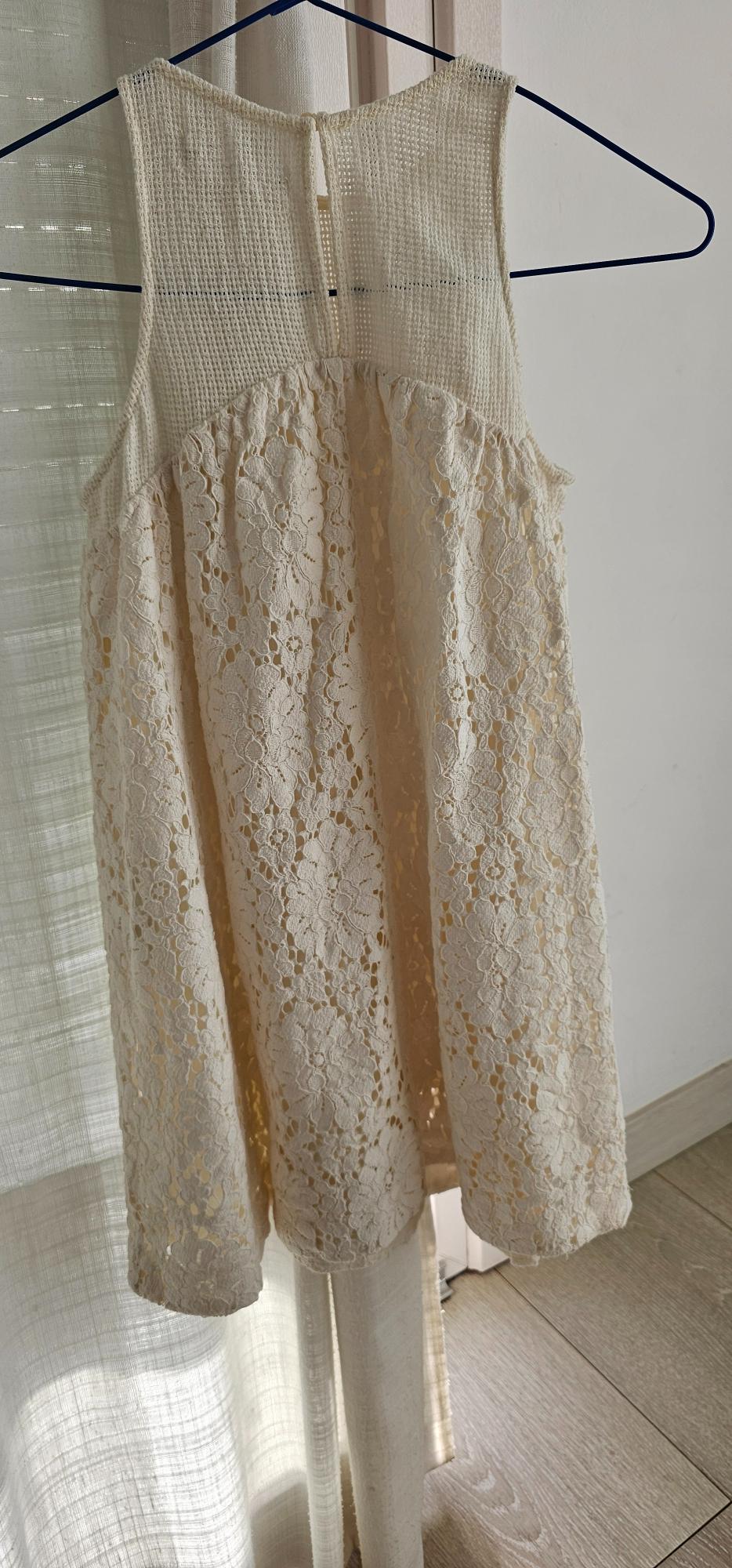 CONTRAST LACE DRESS - Image 5