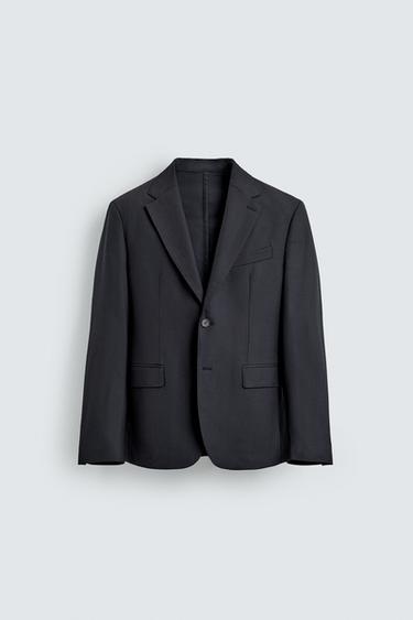 ÁO KHOÁC BLAZER VẢI KỸ THUẬT KHÔNG CẦN ỦI - Màu xanh nước biển từ Zara