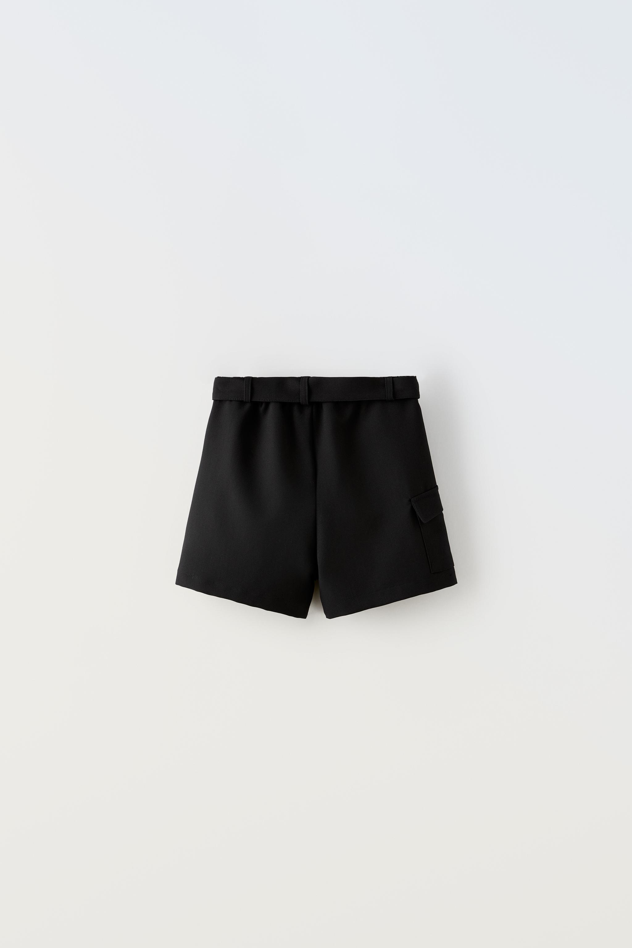 Zara store belted shorts