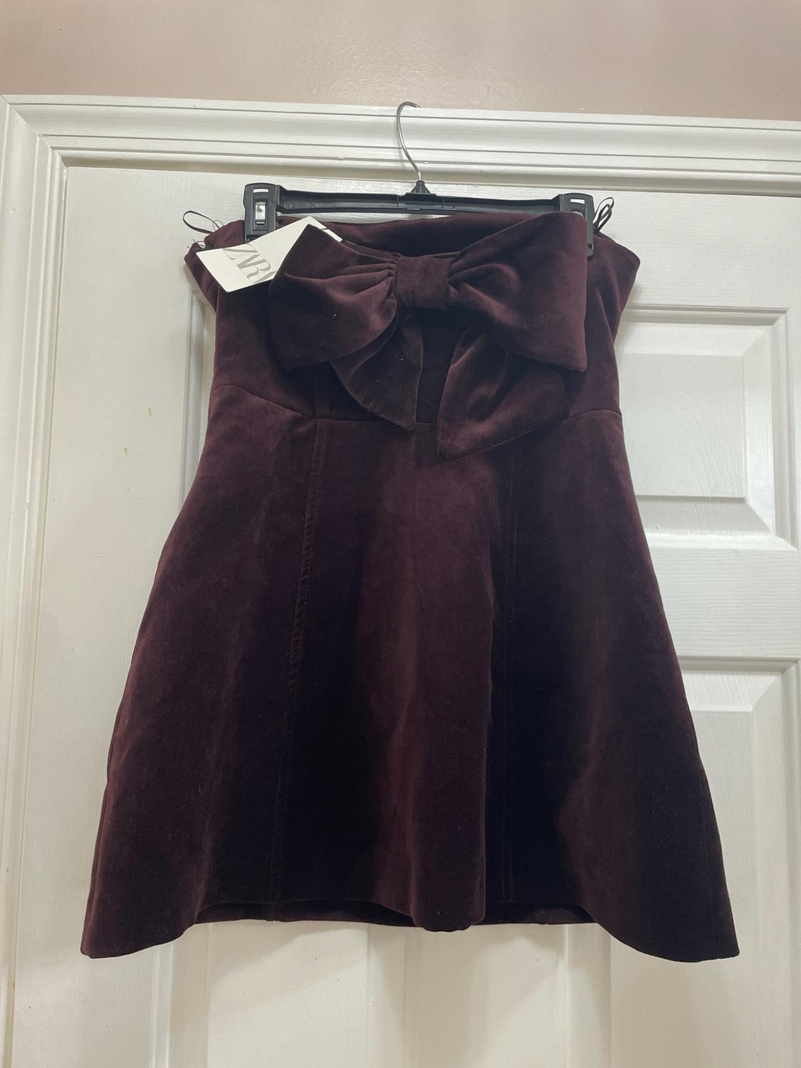 VELVET BOW DRESS - Image 2