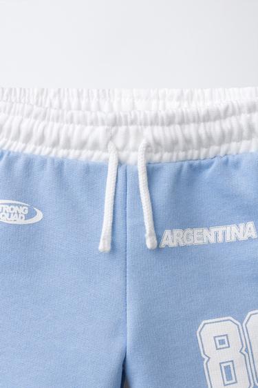SHORT IMPRIMÉ ARGENTINE - Bleu de Zara - Image 2