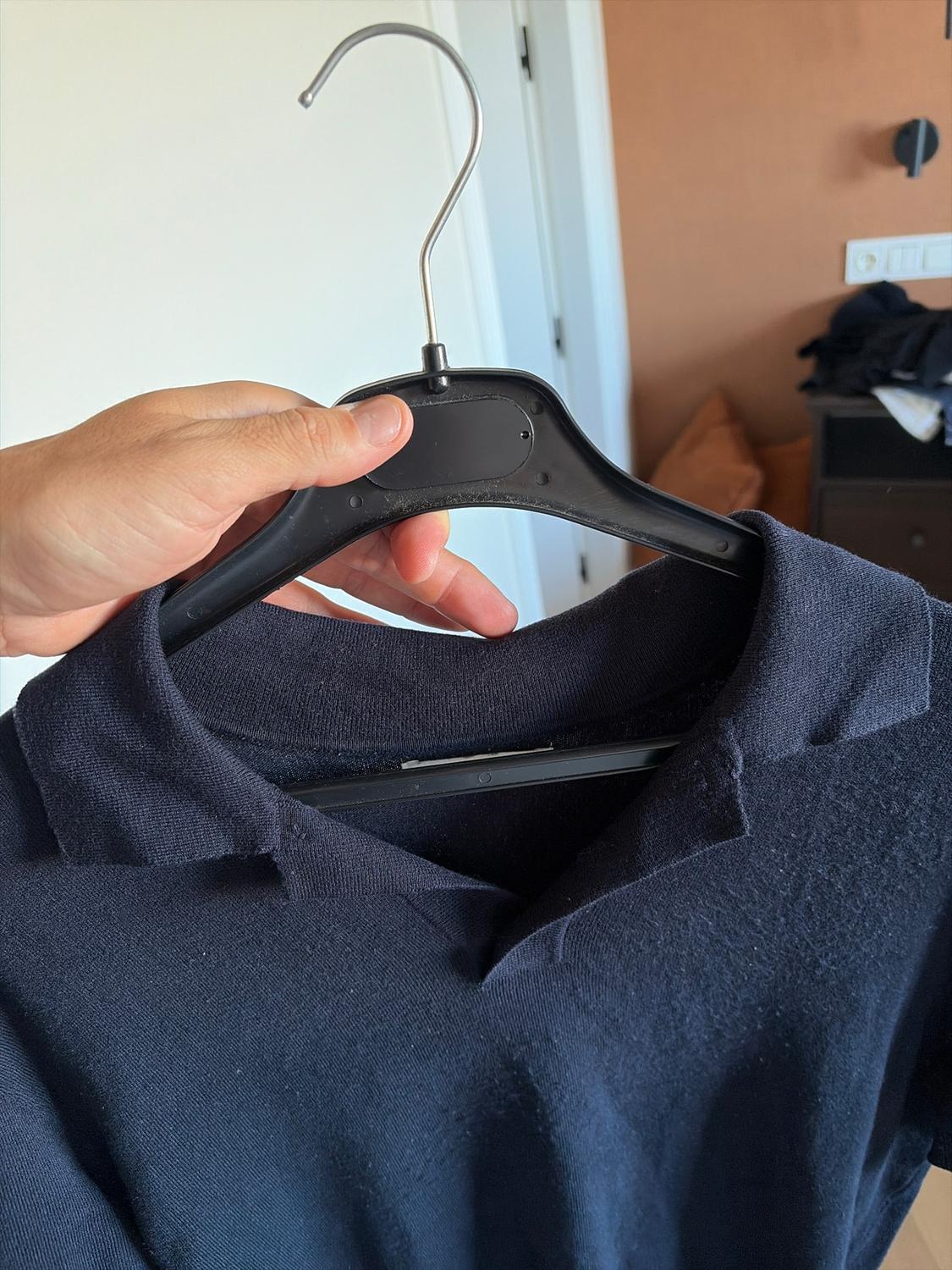VISCOSE BLEND KNITTED POLO SHIRT - Image 3