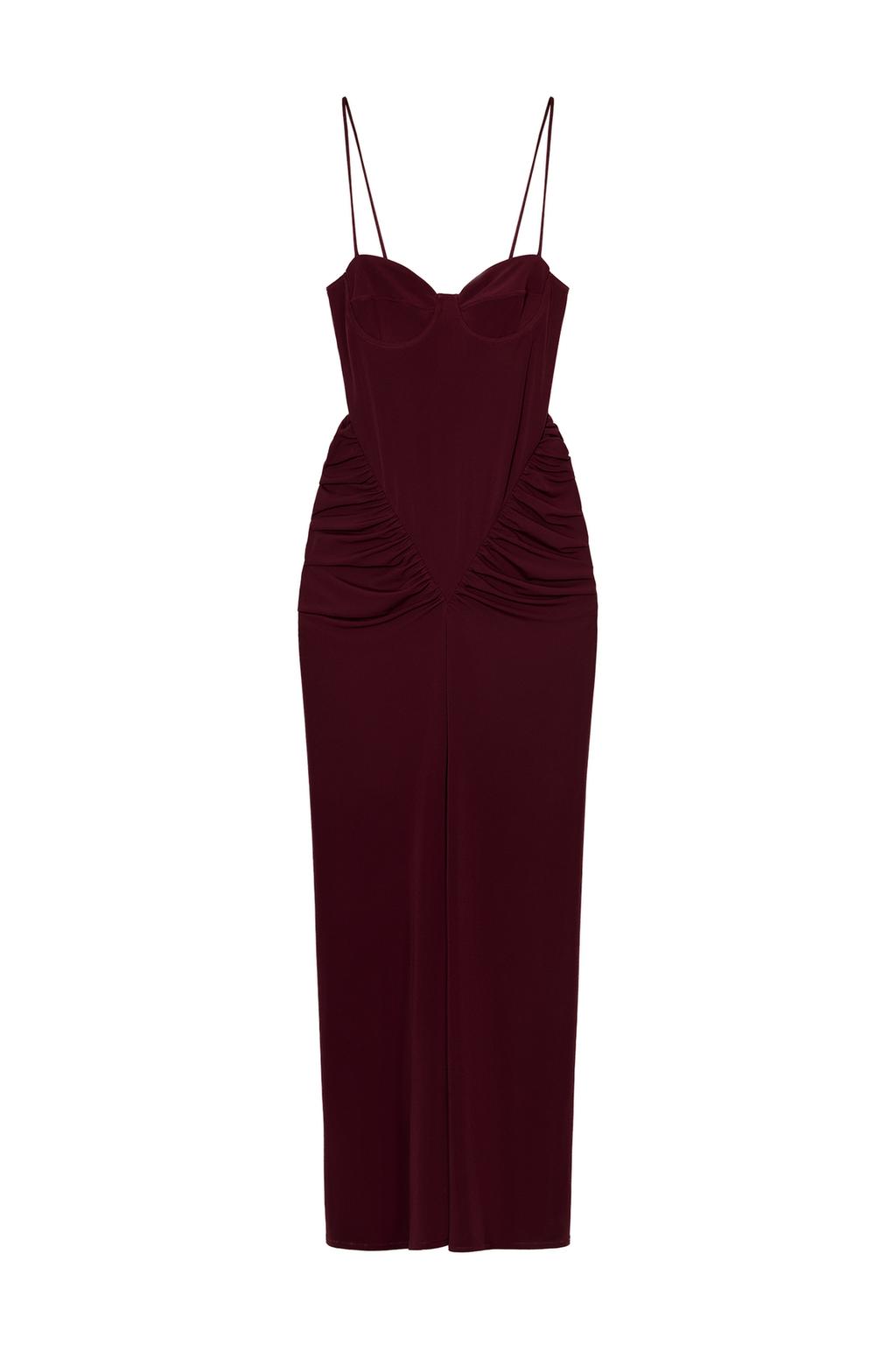 DRAPED BUSTIER DRESS - image 3