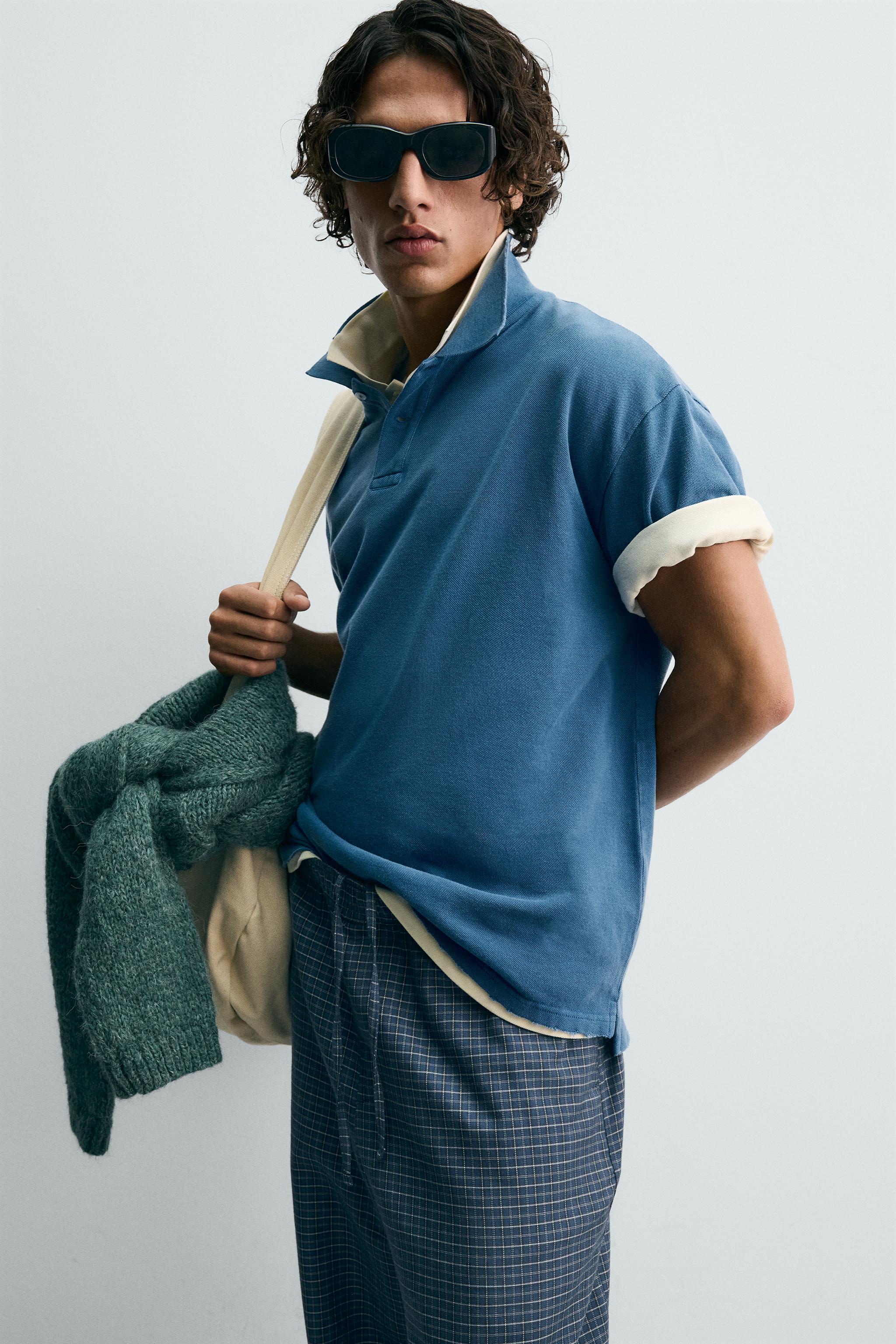 POLO EN PIQUÉ DÉLAVÉ