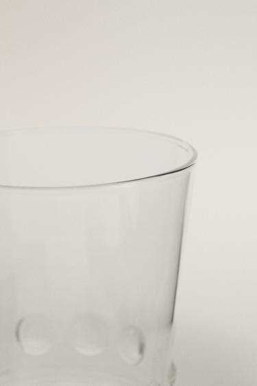 RAISED DOTS BOROSILICATE GLASS TUMBLER - Transparent by Zara - Image 2