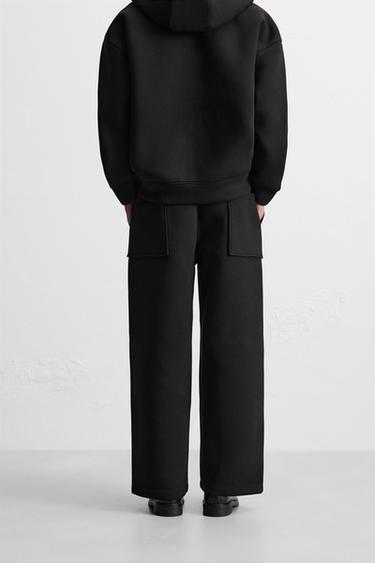 SWEAT À CAPUCHE TECHNIQUE AVEC ZIP - Noir de Zara - Image 2