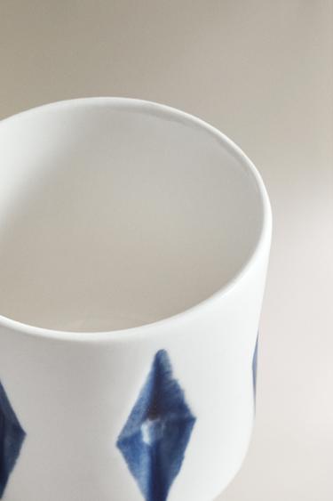 VERRE CÉRAMIQUE LOSANGES X FANGLU LIN - Blanc de Zara - Image 2