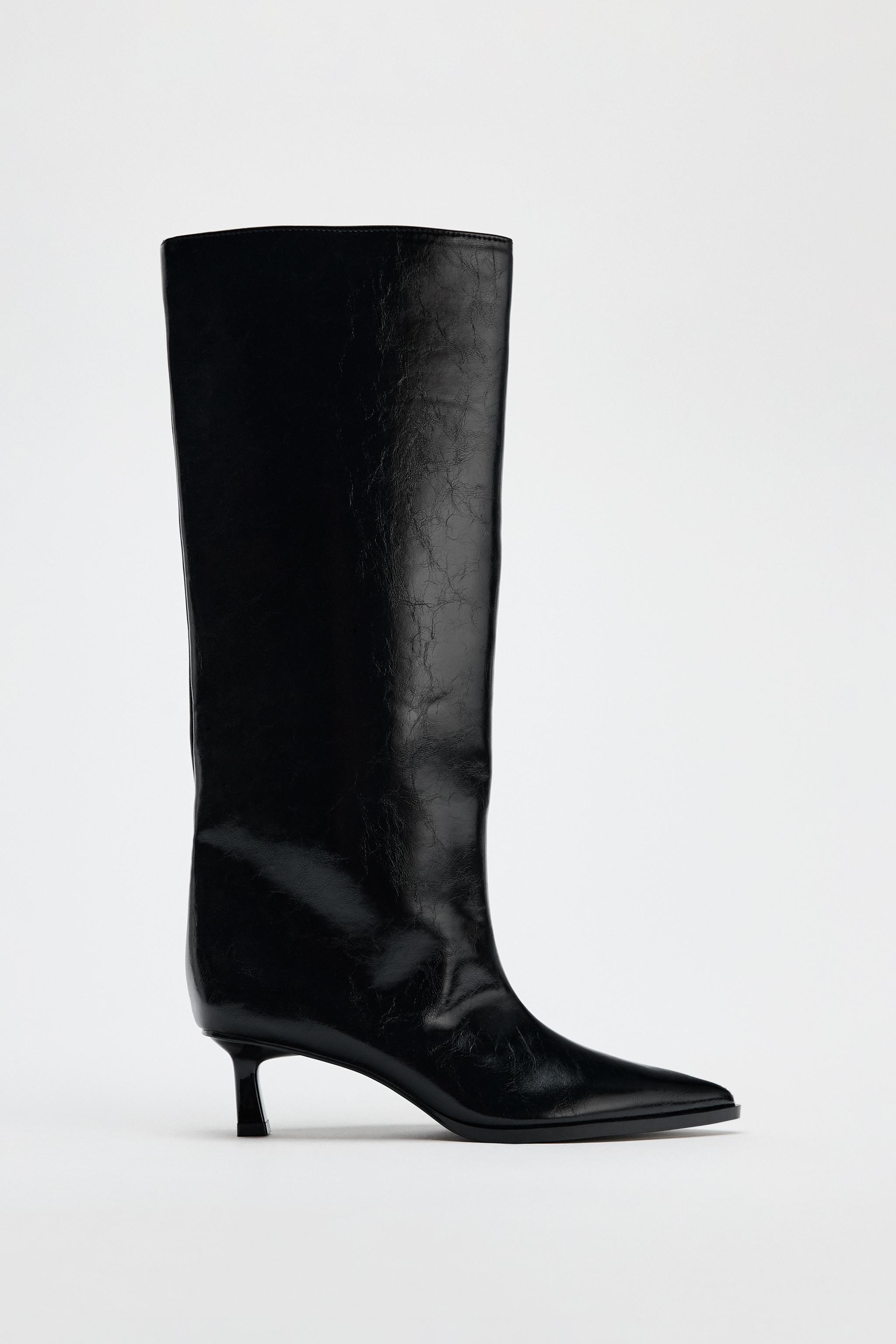 Women s Black Boots ZARA United States