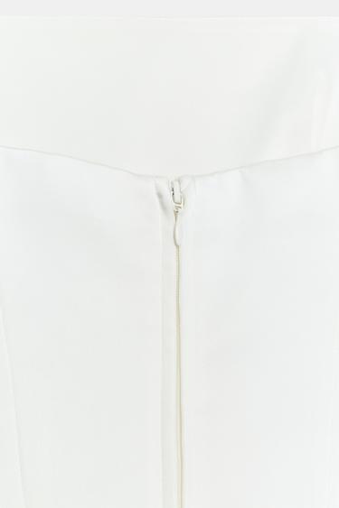 PEPLUM BANDEAU TOP - Oyster-white by Zara - Image 10