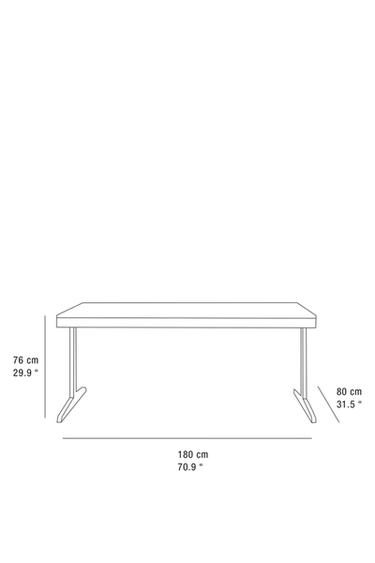 BUREAU BOIS PIEDS MÉTALLIQUES - Marron de Zara - Image 5