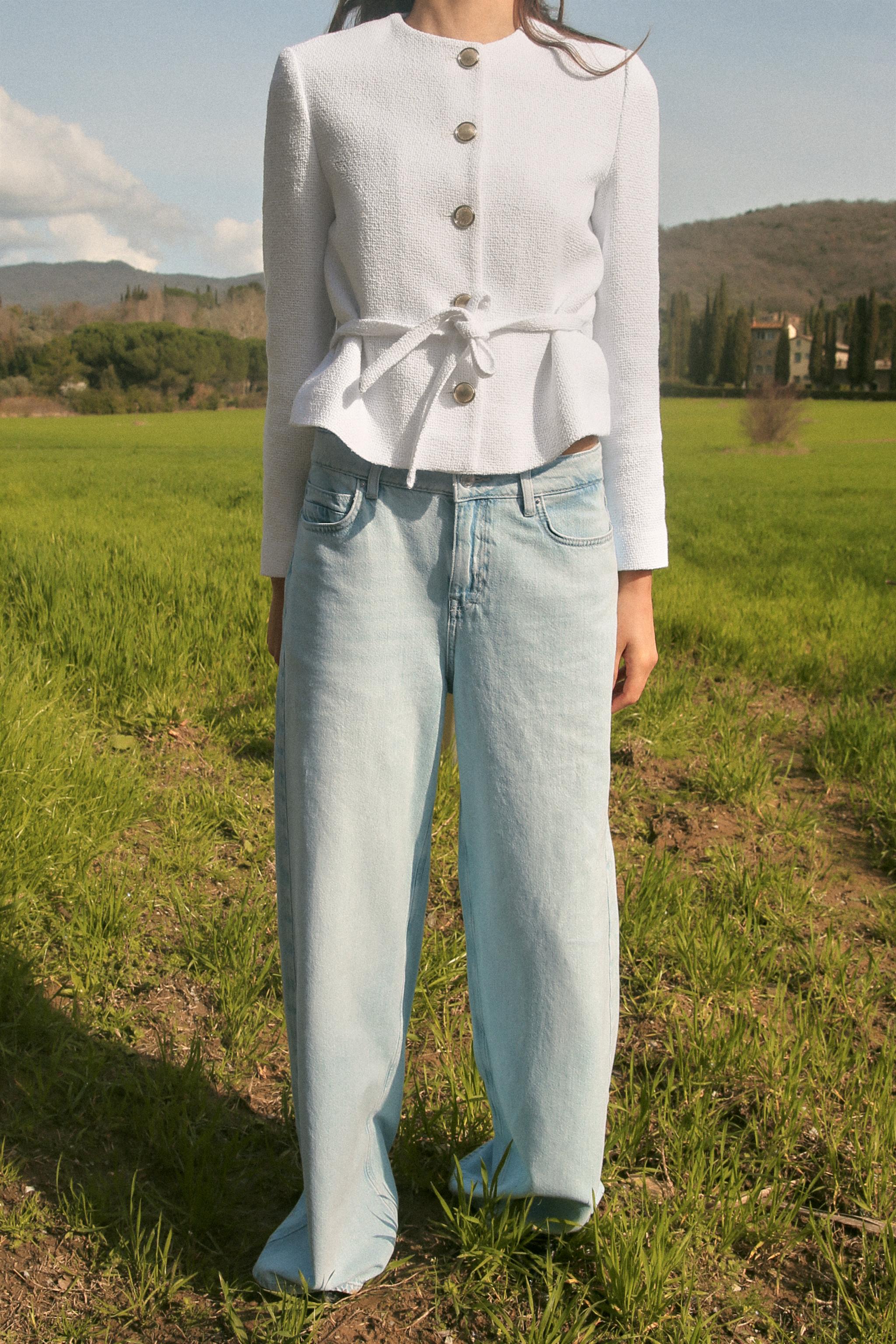 MID-RISE Z1975 WIDE LEG JEANS - Light blue