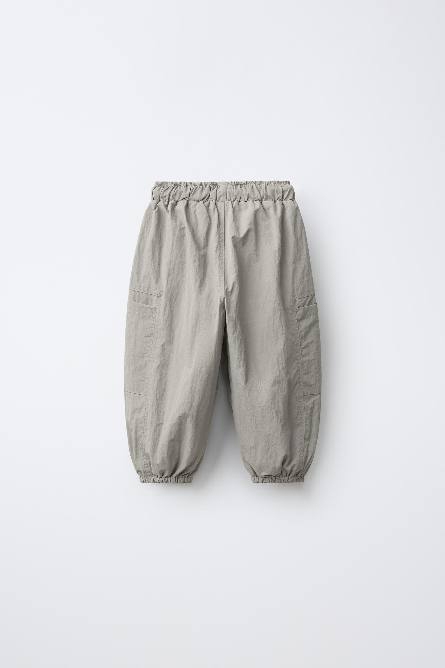 Детские брюки Zara Technical Cargo, цвет: Серый — фото 2