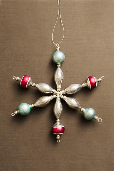 RETRO STAR CHRISTMAS TREE DECORATION - Blues by Zara - Image 4