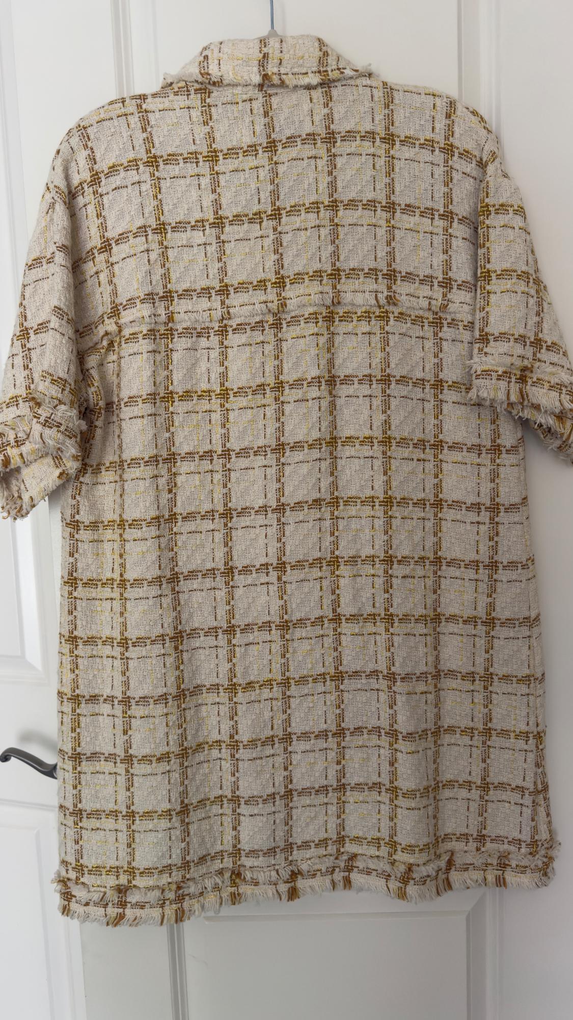 GOLD BUTTON DRESS - Image 6