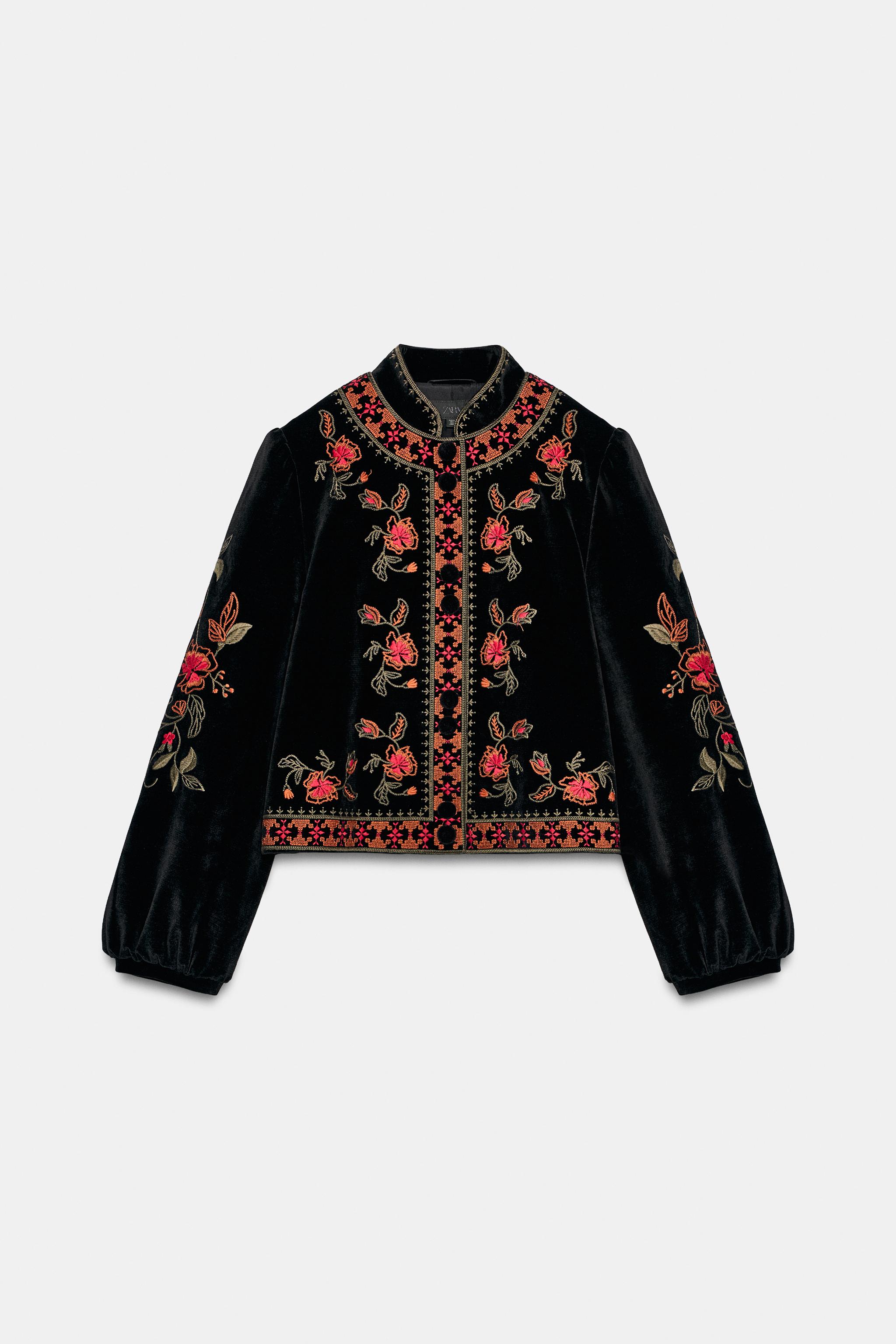EMBROIDERED VELVET JACKET
