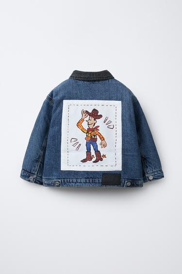 WOODY TOY STORY © DISNEY PIXAR 퀼팅 데님 오버셔츠 - Zara 미디움 블루