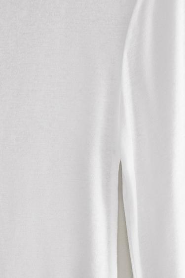 COTTON T-SHIRT - White by Zara - Image 3