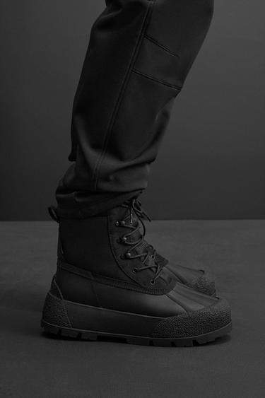 Zara WATERPROOF HIKING BOOTS - Multi-color - Image 0