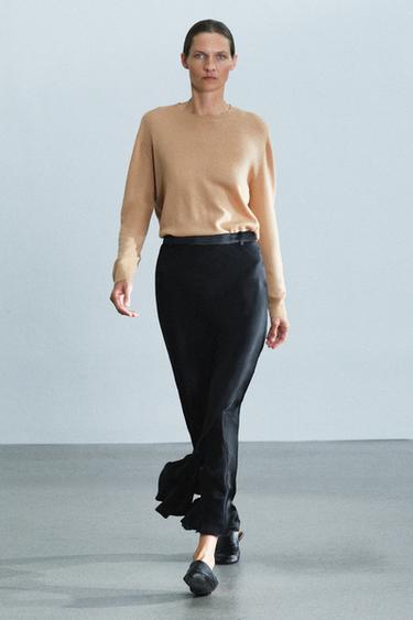 DOLGO SATENASTO KRILO S KLINASTIMI VŠITKI ZW KOLEKCIJA - Črna de Zara - Slika 0