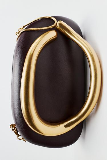 PEVNÁ KABELKA SE ZLATÝM ZAPÍNÁNÍM - od Zara