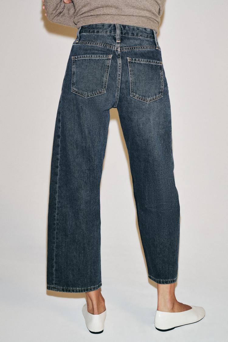 Jeans de tiro medio y corte relajado hasta el tobillo ZW Collection 3