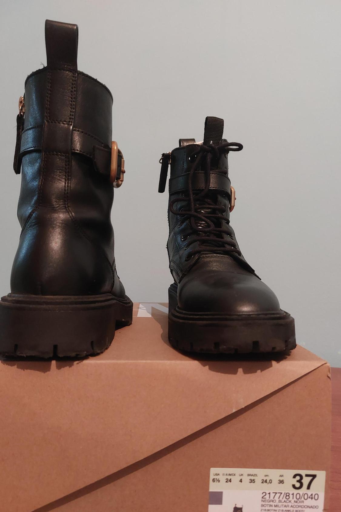 LACE-UP LEATHER BOOTS - Image 2