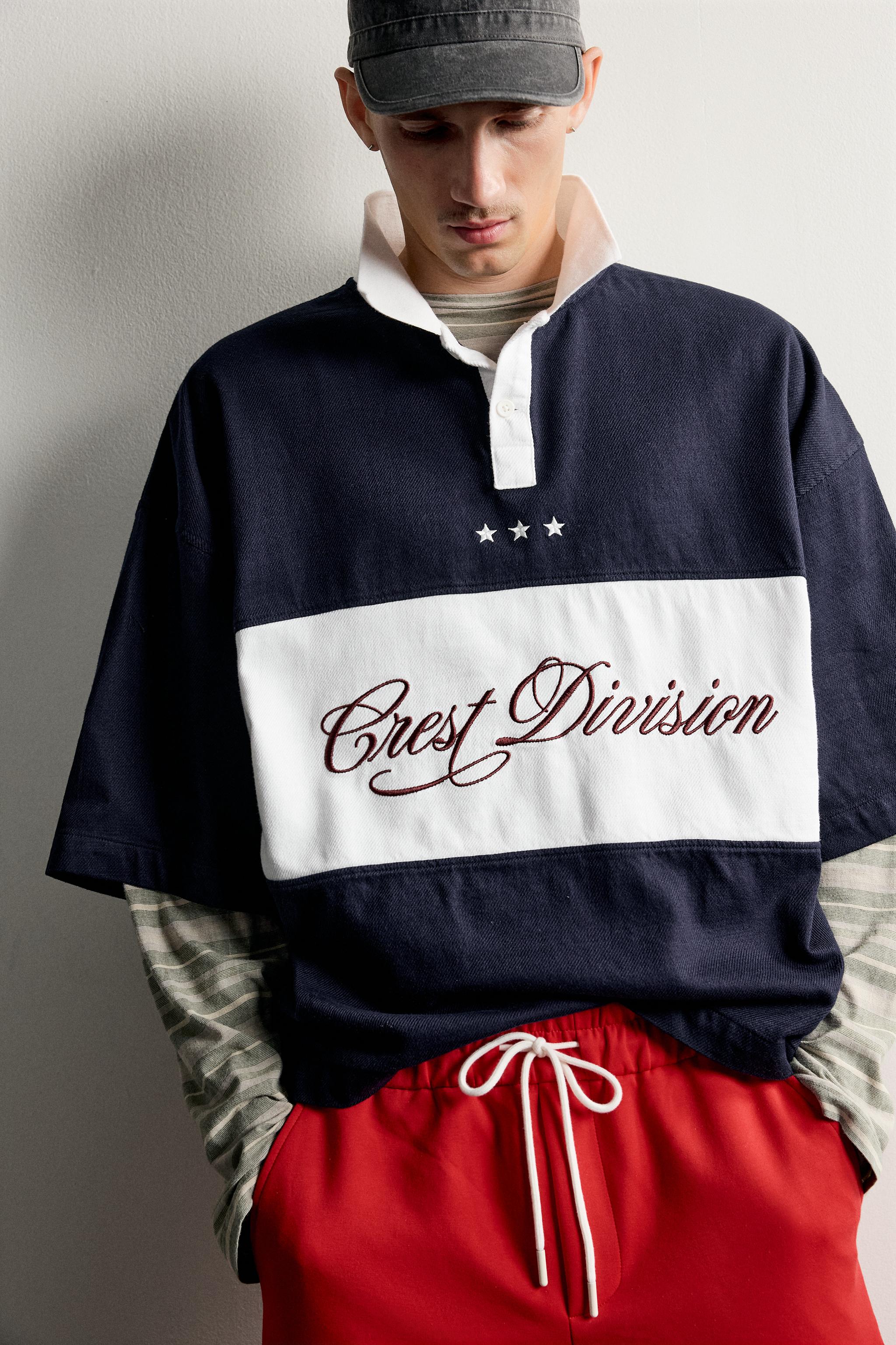 COLORBLOCK BOXY FIT POLO SHIRT