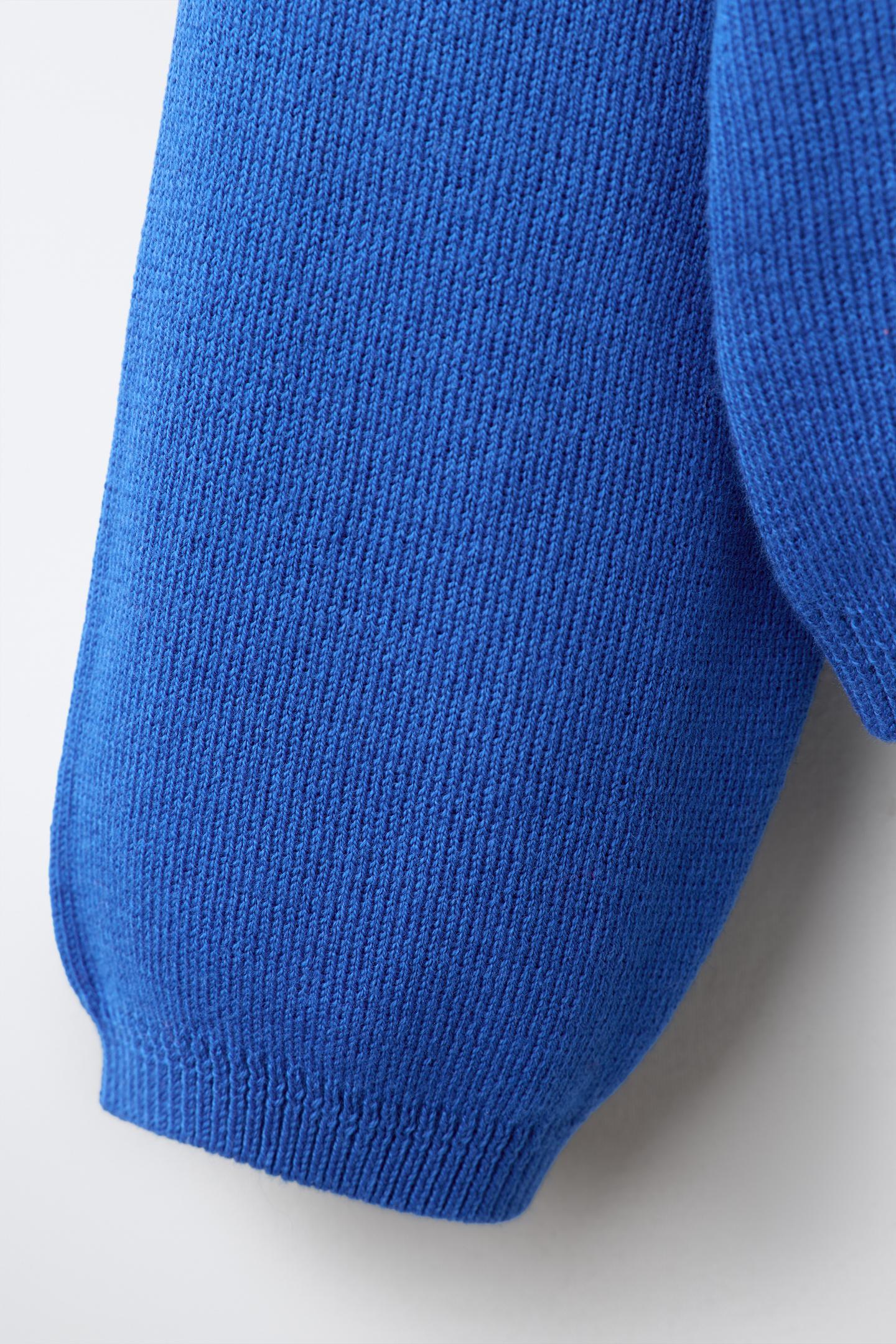 Детское поло Zara Fruit OF the Loom™ Knit Polo Shirt, цвет: Синий — фото 5
