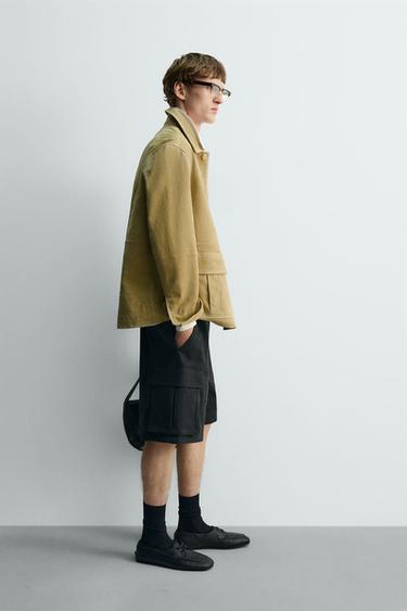 SHORT CARGO COUPE RELAXED ÉDITION LIMITÉE - Bleu marine de Zara - Image 3