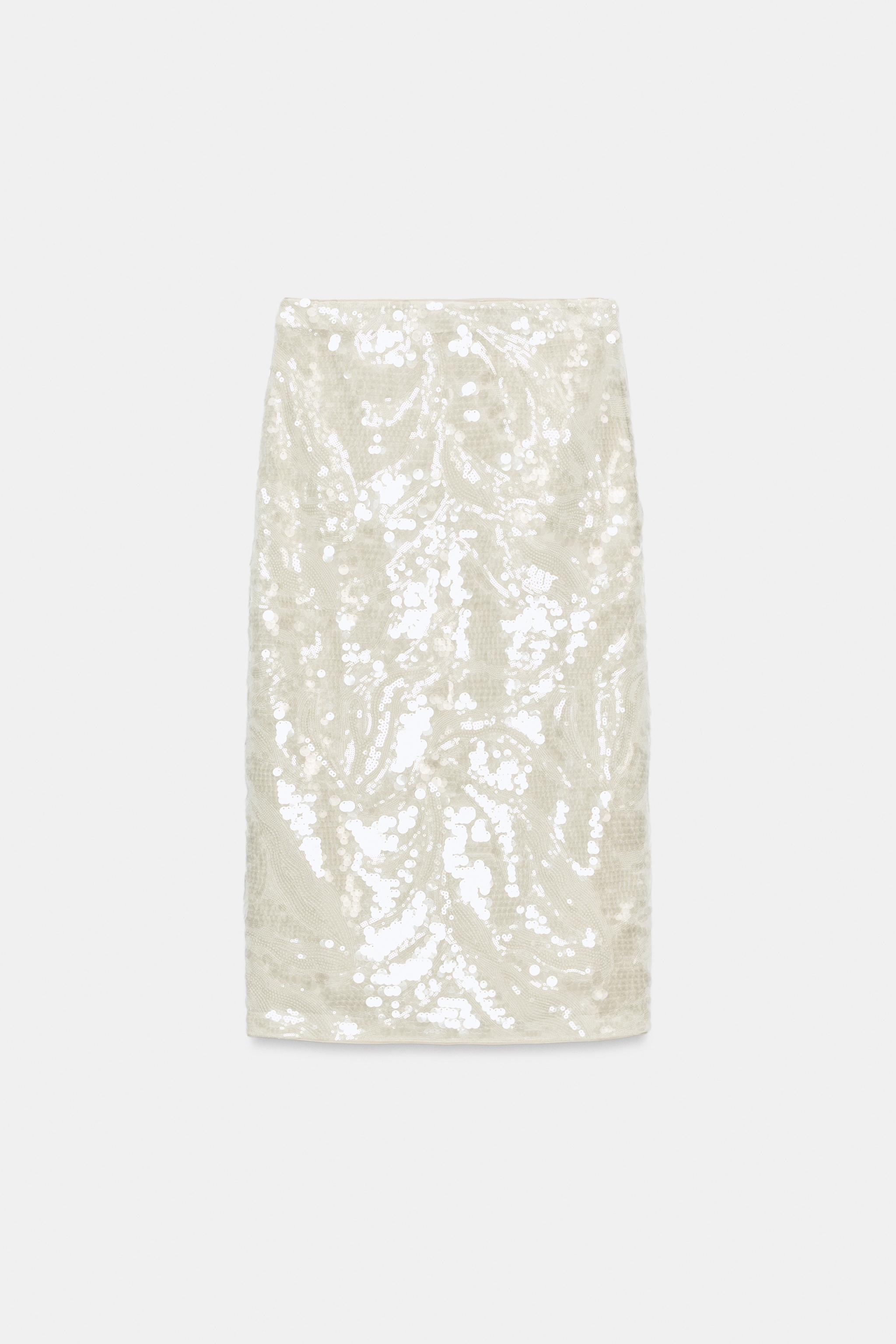 ZW COLLECTION SEQUIN MIDI SKIRT