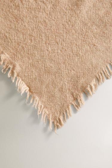 WOOL THROW - Peach by Zara - Image 1