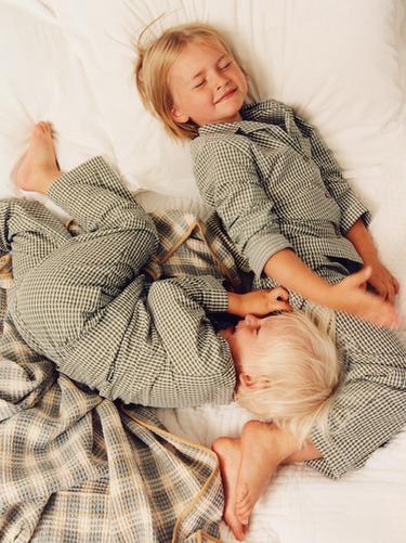 ZARA TIMELESS - PIJAMA CAMISERO CUADROS - VERDE de Zara