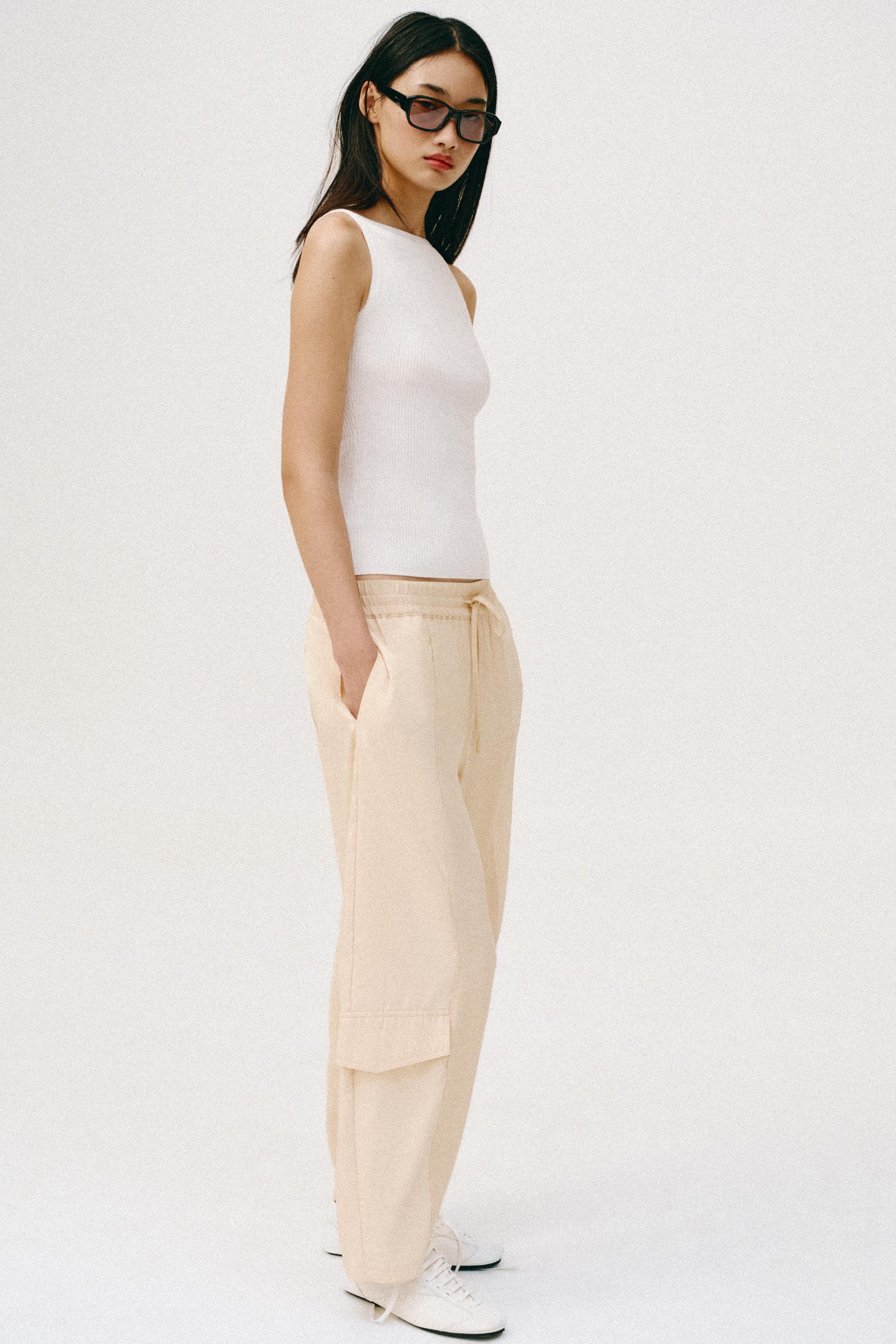 PANTALON BARREL BIMATIÈRE