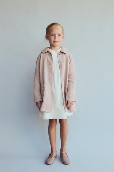 6-10 YEARS/ LIMITED EDITION 100% LINEN TRENCH COAT - Dusty pink by Zara