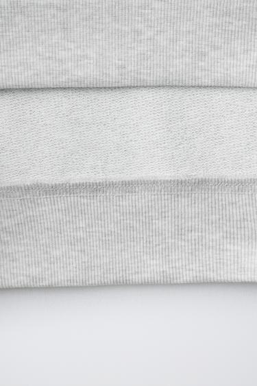 SWEAT À IMPRIMÉ OURS ET INSCRIPTION - Gris chiné de Zara - Image 3