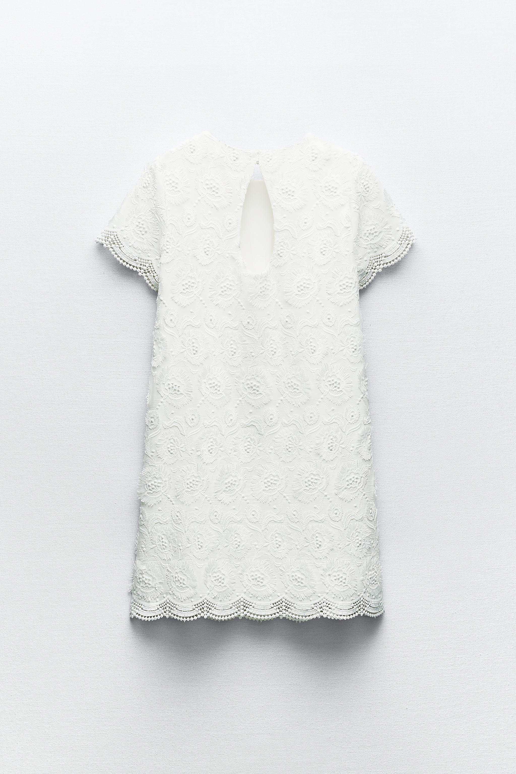 TEXTURED MINI DRESS - White | ZARA United States