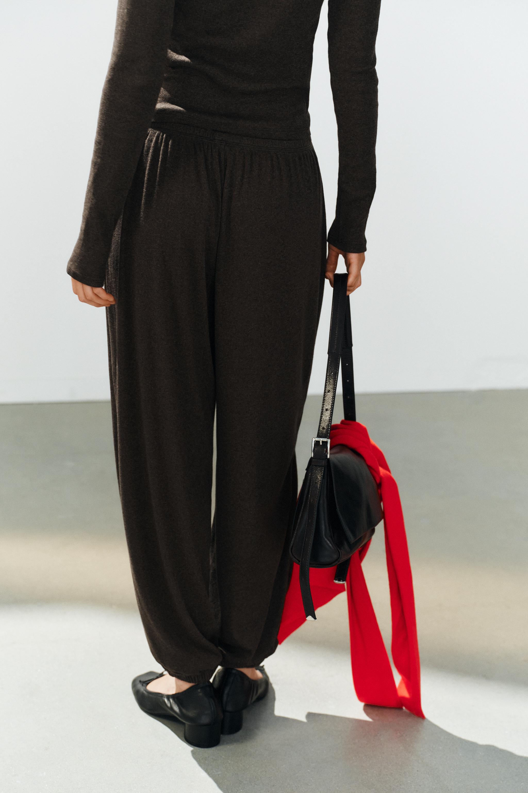 BLOOMER PANTS — Brown marl