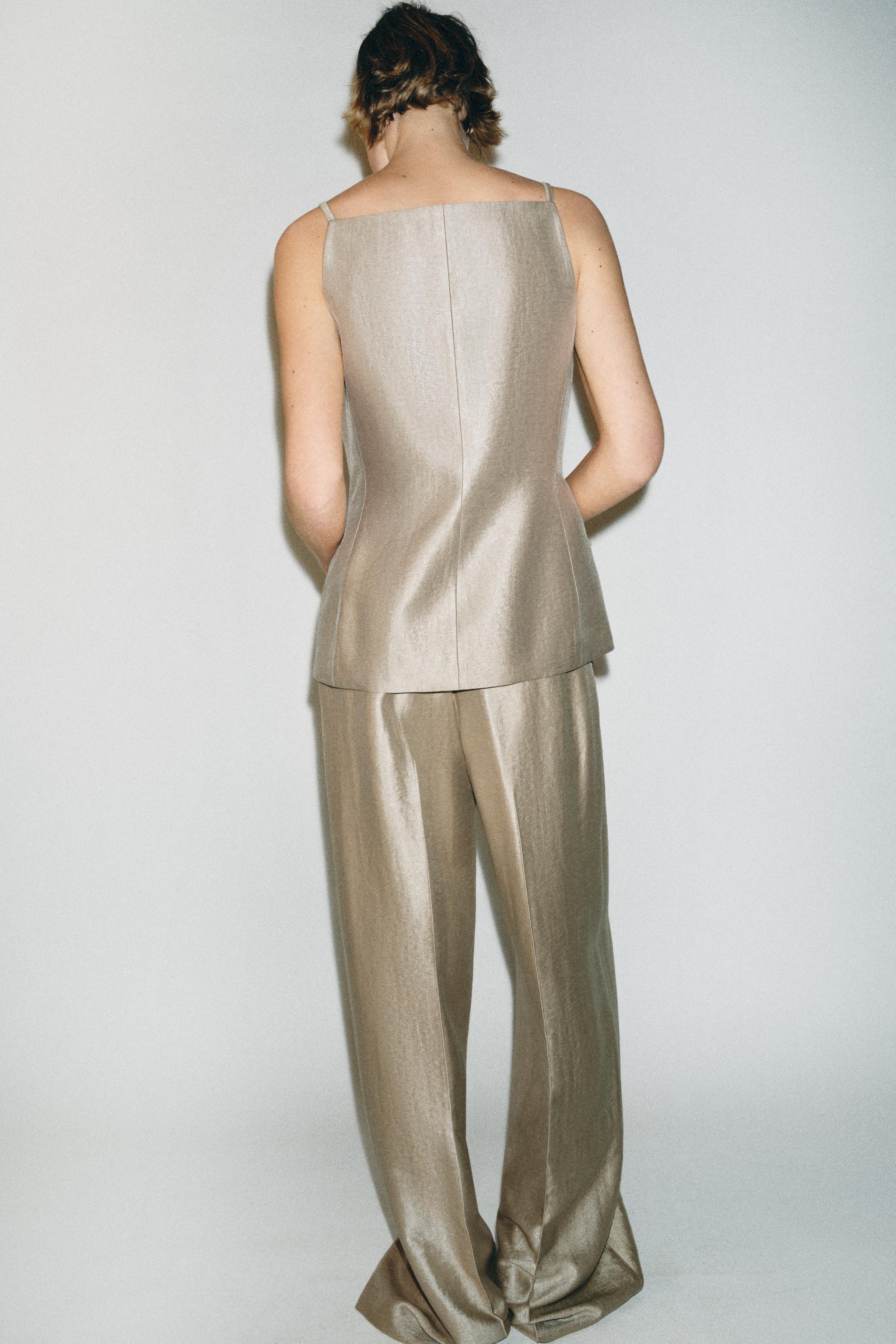 PANTALON DROIT TAILLE HAUTE