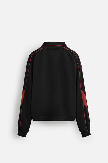 VESTE RÉTRO FOOTBALL - Noir de Zara - Image 7
