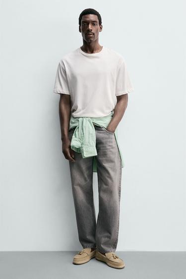 CASUAL LEATHER LOAFERS WITH TASSELS - Ecru White by Zara - Image 1