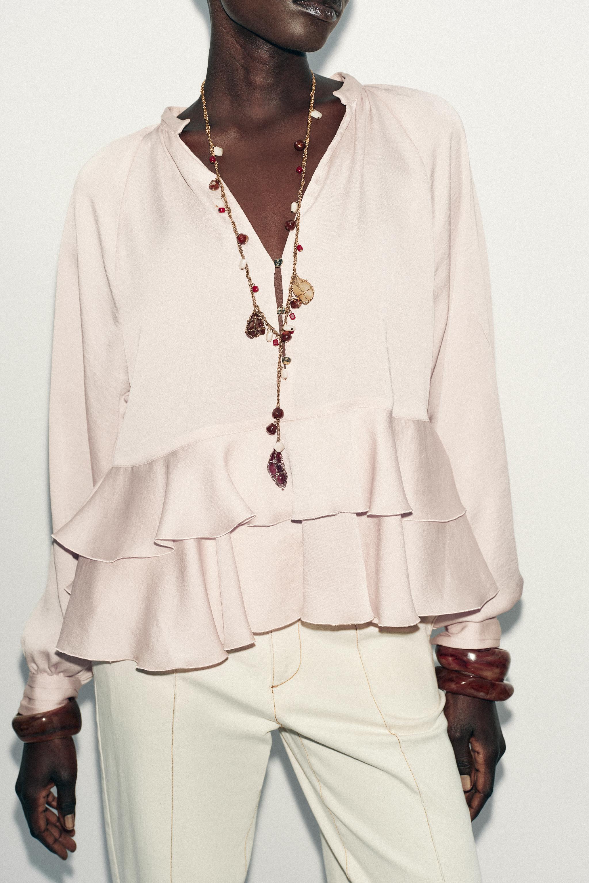RUFFLED BLOUSE