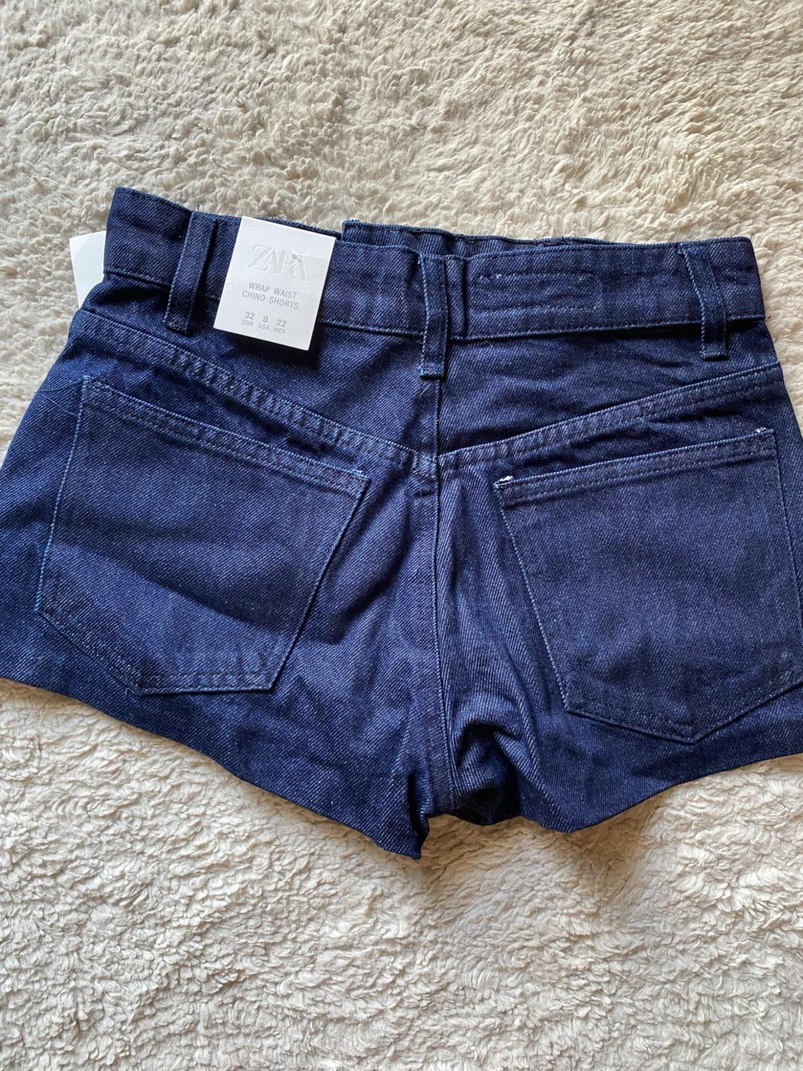 TRF MID-WAIST DENIM SHORTS - Image 4
