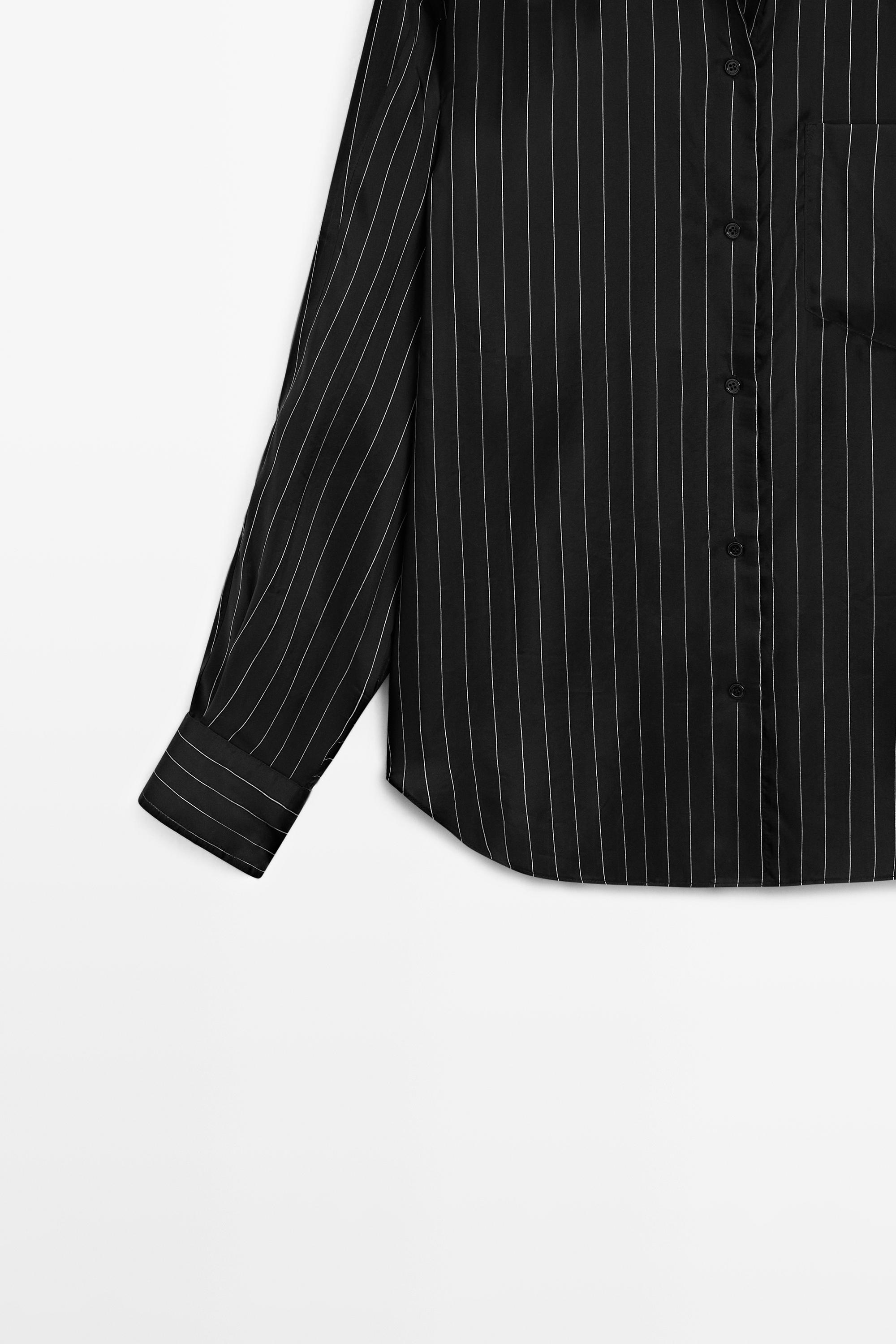 Striped shirt flowing fabric - STUDIO