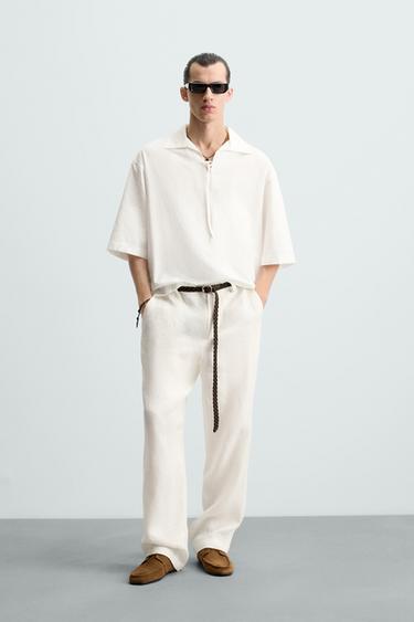 CAMISA TEXTURA BOUCLÉ - Blanco de Zara - Imagen 0