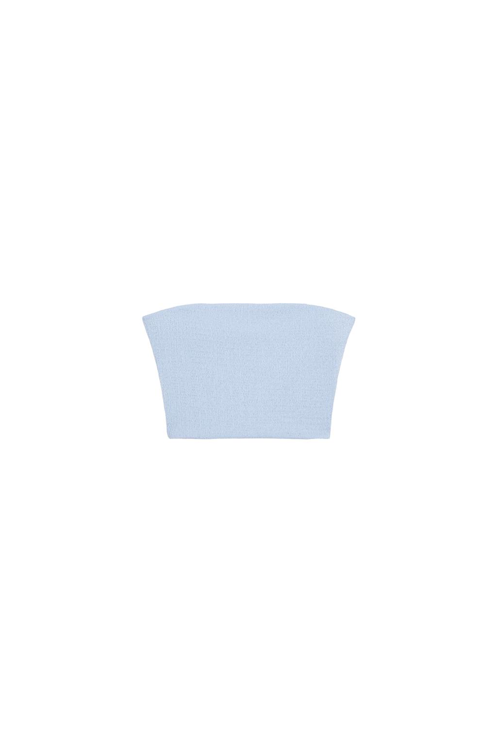 TEXTURED BANDEAU TOP - image 3
