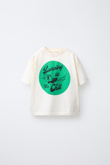 FELIX THE CAT © PRINT T-SHIRT - Ecru by Zara - Image 0
