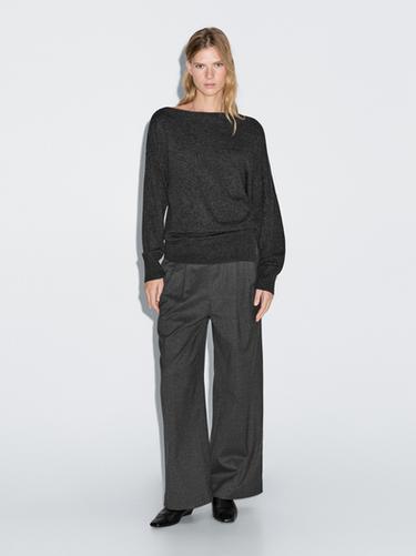 Zara Wool blend trousers with elasticated waistband - 205