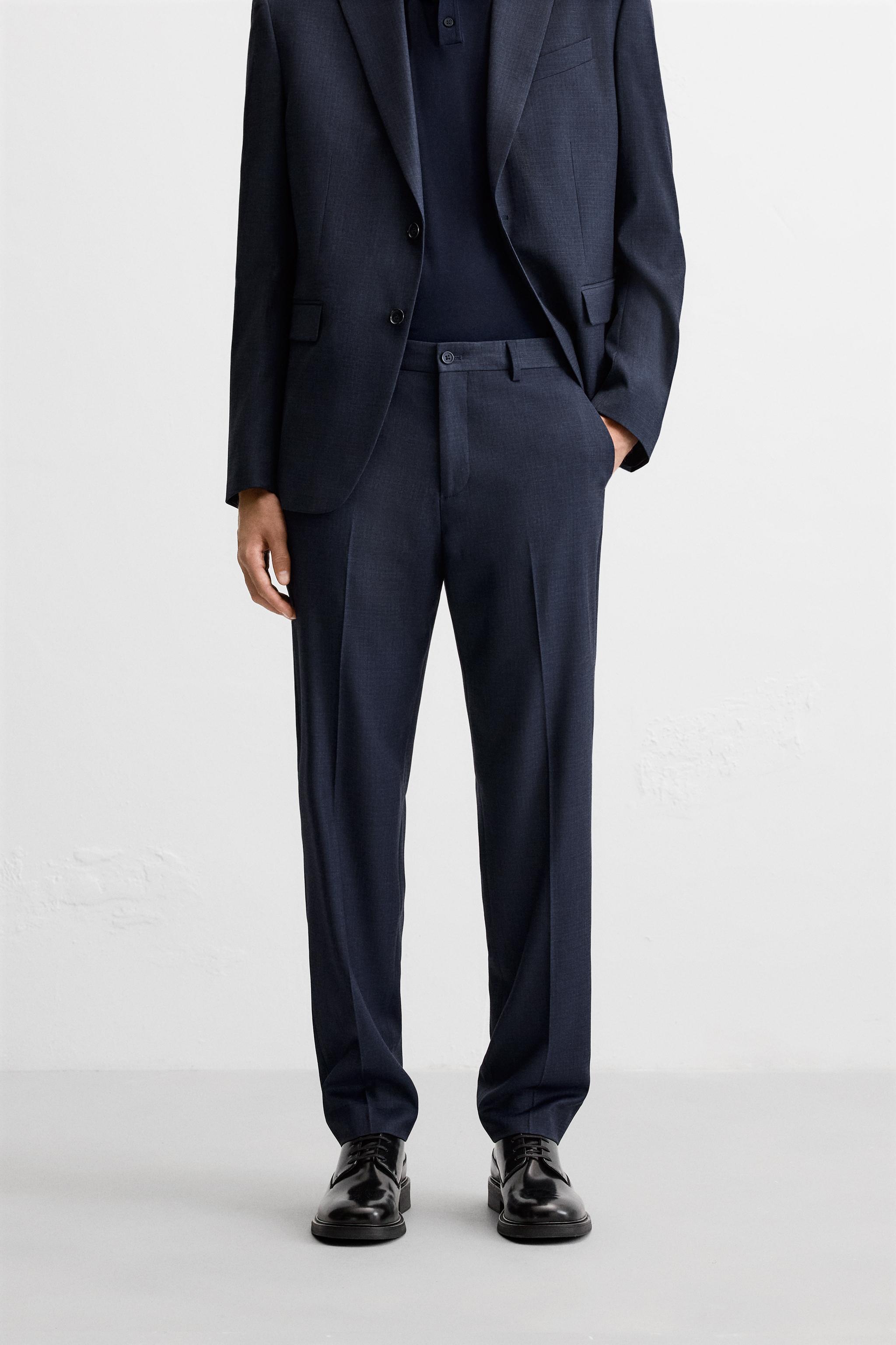 Checked pants zara man online